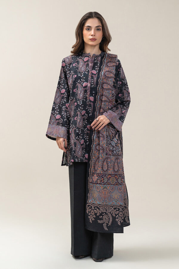 2 PIECE PRINTED SLUB KHADDAR SUIT